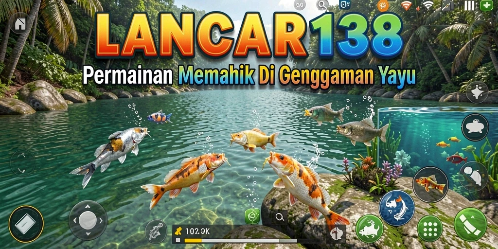 Screenshot gameplay LANCAR138 menunjukkan pengalaman memancing yang menyenangkan.