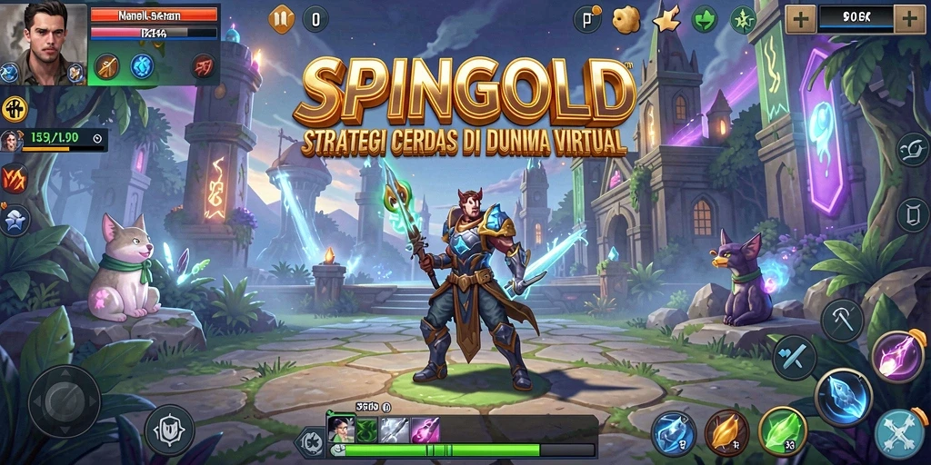 Tangkapan layar gameplay SPINGOLD yang menunjukkan strategi dalam aksi.